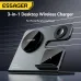 ESSAGER 3 in 1 PD15W High Power Magnetic Desktop Wireless Charger for iPhone 15 14 13 12 Pro/Max/Plus for Apple Watch 9/8/7/6/5/4/3/2/SE/Ultra 2 for AirPods 3/2/Pro