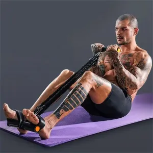 KALOAMultifunction Fitness Resistance Band Pedal Pull-Up Sit-Up Trainer Adjustable Full Body Exercise Equipment Non-Slip Handles Portable Home Gym Workout Tool Ankle Puller Door Hook Accessories