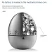 60 Minute Mechanical Egg Shaped Timer Kitchen Timer Electronic Steel Egg Timing Tools Loud Manual Reminder Alarm Clock Home Shower