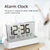 3572 Multifunctional Digital Alarm Clock Large LCD Screen Display Dual Alarm Temperature Humidity Backlight for Bedroom Office Home Use