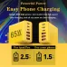 65W 6-Port USB PD Charger 3USB-A+3USB-C PD QC Fast Charging Wall Charger Adapter EU Plug US Plug for iPhone 16 16 Pro 15 14 13 Pro Max for Xiaomi 15pro for Huawei Mate XT for Oppo Reno 13