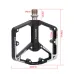 MEROCA D3 Bearing Bicycle Pedal Aluminum Alloy Anti-slip Widened Lightweight Labor-saving Bike Pedal for MTB Road Cycling