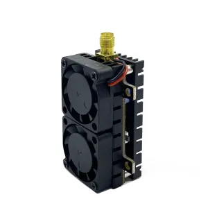 High Power Max 5.5W VTX 200mw 500mw 1W Adjustable 5.8G 48CH Dual Cooling Fans 7-36V FPV Transmitter Long Distance Wireless Image Transmission SmartAudio Support for FPV Racing Drone RC Airplane Fixed Wings