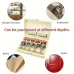 5PCS 15-35mm Woodworking Hole Opener Set Hard Alloy Flat Wing Drill Adjustable Hinge Hole Expander with Wooden Box
