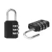 Zinc Alloy Miniature Combination Lock 532510mm Black Secure Luggage Pouch Storage High-Quality Durability