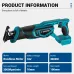 Drillpro Reciprocating Saw Brushless Motor 3000W 18V Adjustable Speed 0-3000rpm High Cutting Capacity for Wood Metal Plastic for 18V Battery