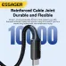 ESSAGER ES-X45 5A 240W Type-C to Type-C Cable PD3.1 Fast Charging Data Transmission Copper Core Line 1M/2M Long for iPhone 15 15 Plus for Samsung Galaxy Z Flip6 for Huawei Nova Flip