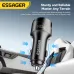 ESSAGER 140W USB-A Type-C Car Charger Multi-Protocol PD Fast Charging Digital Display Aluminum Alloy Universal Fit 12-24V Car