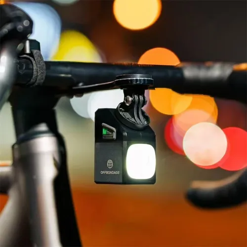 OFFBONDAGN5 1000LM Wireless Remote Control Bicycle Headlight Type-Charging IPX4 Waterproof Front Bike Light for MTB Ride Night Riding