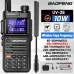 Baofeng UV-26 10W High Power Walkie Talkie Handheld Two Way Radio Long Range Multi Band NOAA Weather Alert 999 Channels Rechargeable Battery Type-C Charging Wireless Frequency Copy Transceiver Radio