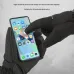 Winter Heated Cycling Gloves Waterproof Touchscreen Adjustable Fit Rechargeable Battery Warm Split Finger Gloves for Outdoor Riding Skiing