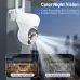 K21 1080P 2MP Wifi PTZ Surveillance Camera 2.4G Wireless Full-color Night Vision Motion Two-way Audio IP66 Waterproof IP Security Camera for Home Security Protection