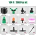 164ft 200PCS 50m Automatic Watering Irrigation Kit DIY Outdoor Garden Drip irrigation Sprinkler Flowering System