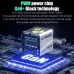 [GaN Tech] Mechanic G-Power 160W 8-Port USB PD Charger with Smart Display Screen 4USB-A+4USB-C PD3.1 QC3.0 Fast Charging Desktop Charger Station with 15W Magnetic Wireless Charging Pad for iPhone 17 17Pro 16 Pro Max 15 14 for Xiaomi 17pro