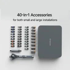 DUKA RS2 Ratchet Screwdriver Set with 40-in-1 Accessories Precision Structure 180 Universal Ratchet Head Multi-Magnetic Design