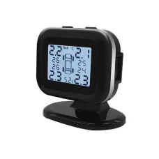 Mini Car TPMS Tire Pressure Monitoring System with External Tire Pressure Sensor Temperature Monitor LCD Display