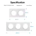 SONOFF EF2G EF3G Wall Switch Frame Orb-2/3 Gang Adapted for Fusion Series Orb-MW1/Orb-ZBW1L/Orb-RBS/E1GS Designed for Enclosures