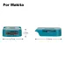 18V Battery Power Adapter with USB Type-C Compatible with Makita DEWALT Chargers for Mobile Devices and Travel Use
