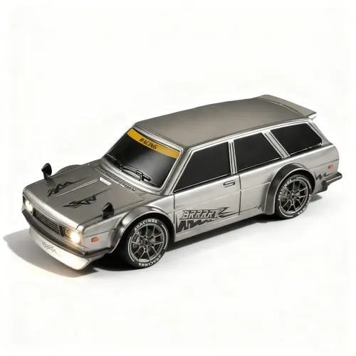 S818 RTR 1/24 2.4G 4WD Mini Drift RC Car LED Light Remote Control High-Speed Motor On-Road Racing Retro Travel Drifting Vehicle Model Boys Gifts Desktop Toys