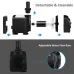 30W Ultra Quiet Submersible Water Pump 550GPH High Lift for Aquariums Fish Tanks Ponds Hydroponics Statuary with 3 Nozzles US/EU Plug Option