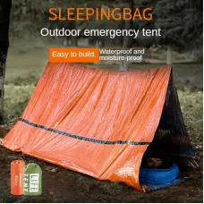Portable Outdoor Disaster Relief Tent Camping Temporary Simple Sleeping Bag Warm First Aid Blanket Triangular Tent