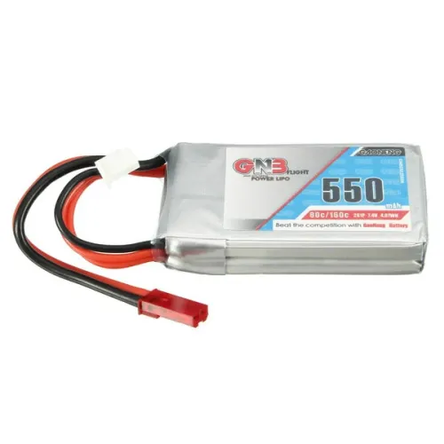 Gaoneng GNB 7.4V 550mAh 80/160C 2S LiPo Battery JST Plug for RC Drone