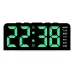 Digital Alarm LED Clock Mood Light TEMP Date Week 2 Alarms Snooze Electronic Table Clock 4 Levels Brightness 12H 24H LED Clock