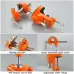MYTEC Clamp Bench Vise Heavy Duty Cast Steel 360 Degree Swivel Base Woodworking Vise 3.5 Inch Jaw Width Table Clamp Vise for DIY Projects Workbench Creations
