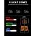 Auxo 5-Zone Heated Vest for Women with Battery Pack Included, Lightweight Windproof Waterproof Winter Warm 3 Heat Settings Electric Sleeveless Top Clothing