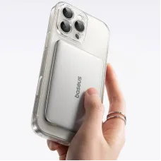 Baseus PicoGo 20W 18Wh 5000mAh Wireless Power Bank Charger Magnetic External Battery Power Supply with 1 Input & 2 Outputs Fast Charging with Type-C to Type-C Cable for iPhone 16 for Huawei Pura X for Xiaomi 15pro