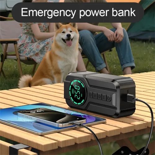 5000A 2-in-1 Jump Starter with Air Compressor Emergency Power Bank Lighting Features for Car Battery Starter And Tyre Inflating