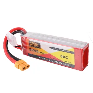 ZOP Power 11.1V 2200mAh 60C 3S Lipo Battery XT60 Plug for RC Quadcopter