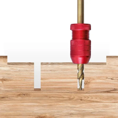 2PCS Premium Aluminum Drill Stop Set Adjustable Inner Diameter, Depth Control for Precise Drilling