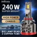 Infitary Q7A 2pcs 9V-32V LED Car Headlight 42,000LM 240W LED Head Lamp 6500K Bright White CANBUS Headlamps