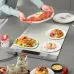300W Electric Folding Food Warmer Table Mat Soft Roll Storage Keep Dishes Warm Heating Tablemat Warmer Board for Home Party, Home, BBQ