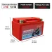 JSDSOLAR YTX7A-BS 12.8V 7Ah Motorcycle Battery LiFePO4 300 CCA Built-in BMS Lithium Battery