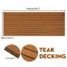 ELuto 240cm x 90cm x 5mm EVA Foam Teak Decking Sheet Boat Yacht Floor Mat Self-Adhesive Marine Flooring Faux Carpet Sticker Non-slip