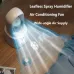 Portable Bladeless Fan With Night Light Spray Air Cooler Air Humidifier Six Speed Wind Adjustment USB Fan Desktop Fan Silent Air Conditioner
