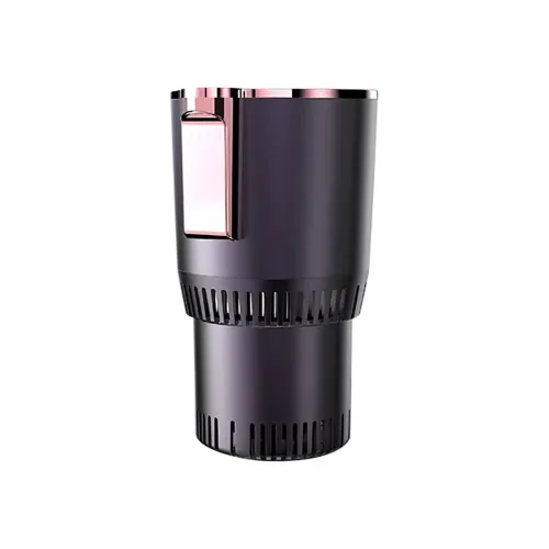 Bymaocar Dual Mode DC12V Portable Cup Cooler and Warmer LED Display Compact Design One Button Heating and Cooling Thermoelectric Mini Car Beverage Holder