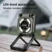 IPRee Folding Camping Fan Lantern with Stand Rechargeable Dimming Bright Work Floodlight Portable Hand Crank Outdoor Hiking Emergency Lamp