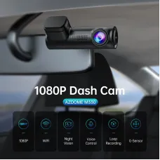 AZDOME M330 Car Dash Cam  with 0.96" Screen 1080P Single Channel with WDR GPS Wi-Fi Voice Control G-Sensor
