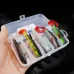ZANLUR5pcs Plastic Soft Bait Simulation Fishing Lures 3Eyes Artificial Bait Swimbaits Kit Fishing Accessories