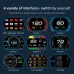 Car HUD Gauge Head Up Display OBD2 GPS Dual System On-board Computer Car Digital Speedometer Alarm