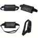 Ekphero Men Genuine Leather Waist Bag Large Capacity Three-layer Zipper Single Shoulder Bag Multifunctional Mini Chest Bag