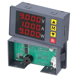 BM730 3in1 Voltage Current Power Meter 4-digit Digital Voltmeter Multifunctional Ammeter with Buzzer Supports Voltage and Current Display Fine Adjustment with Low Voltage Overvoltage and Overcurrent Sound Alarm Function