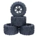 4PCS ZD Racing 1/10 Truck Universal Wheel Tire for HPI HSP Savage XS TM Flux RC Car Parts