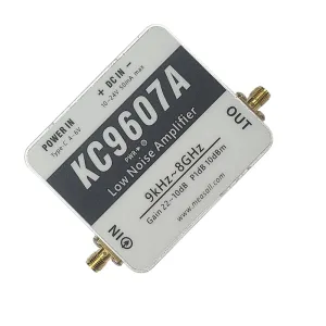 KC9607A Ultra-Low Frequency Wideband Low-Noise Amplifier Module 1kHz-8GHz 20dB Gain Near-Field Probe/Antenna Dedicated LNA