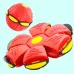 Magic Transforming UFO LED Light Flying Saucer Ball Stress Relief Outdoor Toy Unisex Plastic Deformation Flat Dual Modes Fun