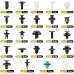 725PCS Fasteners Set Car Push Retainer Clips 23 Most Popular Sizes Door Trim Clip Set for Toyota GM/Ford/Honda/Chevrolet
