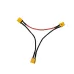 Amass XT30 Series Battery Pack Connector Adapter Cable  1 Female to 2 Male 18AWG 10CM Cable for RC Lipo Battery